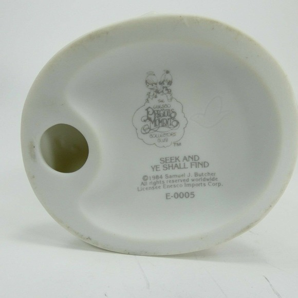 SEEK AND YE SHALL FIND Precious Moments Figurine E-0005 1984 Membership PBHV0 - Picture 10 of 12